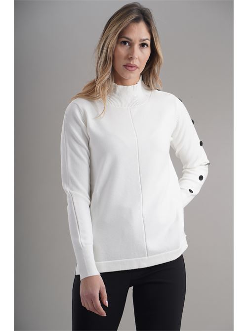 Maglia in viscosa zooe | 86A175PANNA