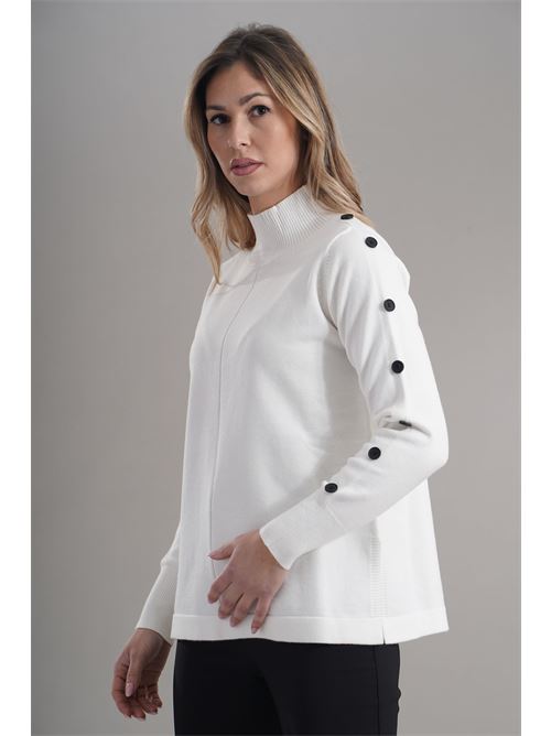 Maglia in viscosa zooe | 86A175PANNA