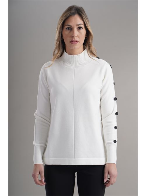 Maglia in viscosa zooe | 86A175PANNA