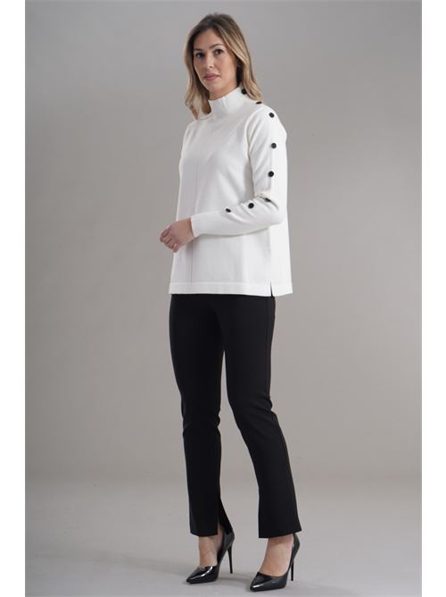 Maglia in viscosa zooe | 86A175PANNA