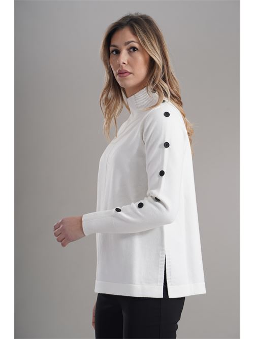 Maglia in viscosa zooe | 86A175PANNA