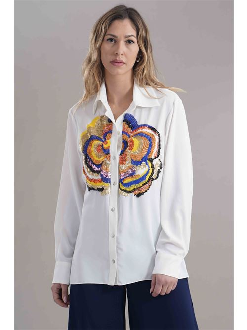 Camicia in crepe Love To Love by Gai Mattiolo | LV1813BIANCO