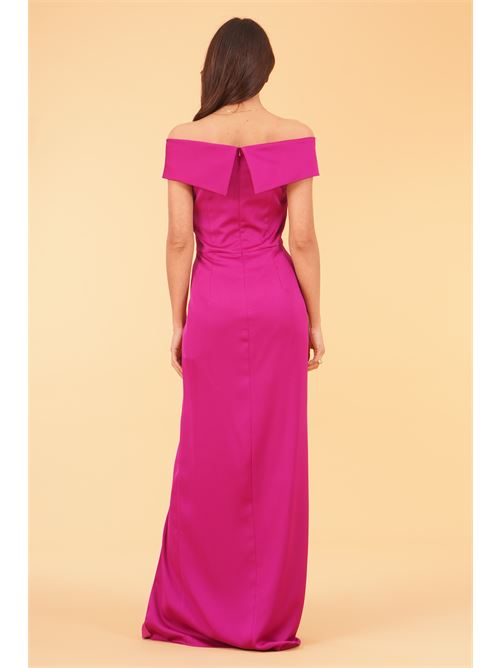 Abito lungo con scollo omerale Allure Evening | A4791MAGENTA