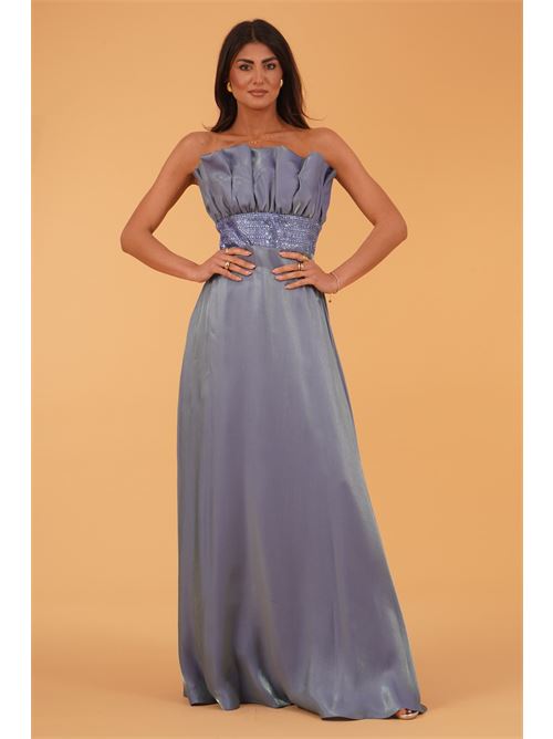 Abito in raso Allure Evening | A4853INDIGO