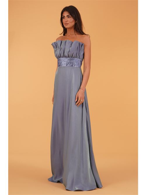 Abito in raso Allure Evening | A4853INDIGO
