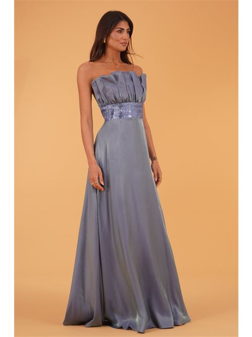 Abito in raso Allure Evening | A4853INDIGO