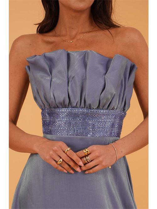 Abito in raso Allure Evening | A4853INDIGO