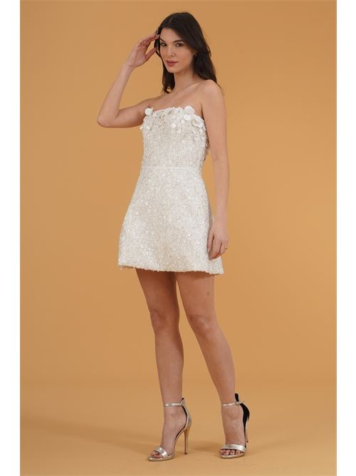 Abito in microstrass Allure Evening | A4860WHITE