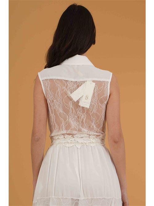 Abito in pizzo Babylon | EL0702BIANCO