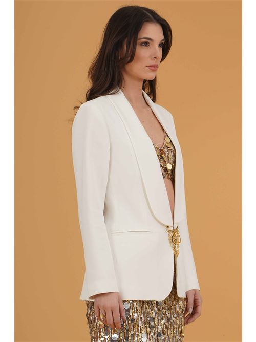 Giacca in crepe Babylon | MF0400BIANCO