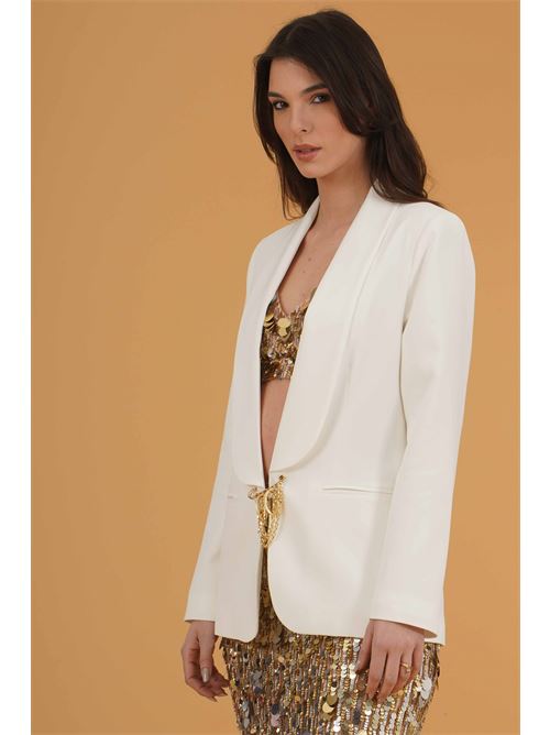 Giacca in crepe Babylon | MF0400BIANCO