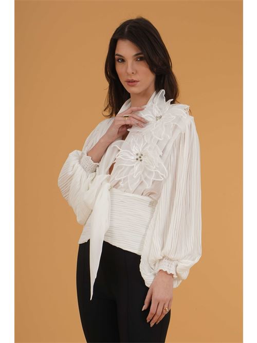 Camicia in georgette Babylon | S00358BIANCO