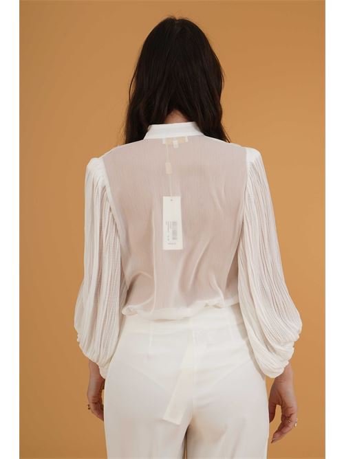 Camicia a body in georgette Babylon | S00359BIANCO