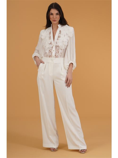 Camicia a body in georgette Babylon | S00359BIANCO