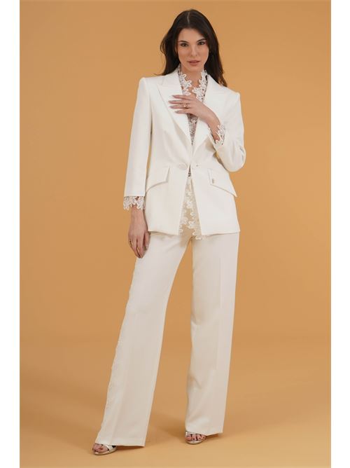 Tailleur in cady Babylon | S00702BIANCO