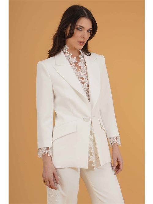 Tailleur in cady Babylon | S00702BIANCO