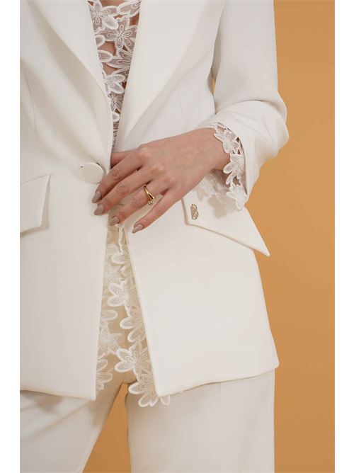 Tailleur in cady Babylon | S00702BIANCO