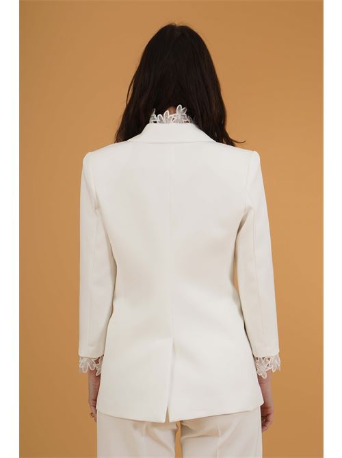 Tailleur in cady Babylon | S00702BIANCO