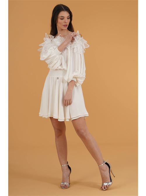 Abito in georgette Babylon | S00900BIANCO