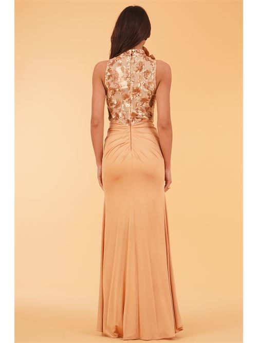 Abito luxury in viscosa elastica Babylon | S00904BEIGE