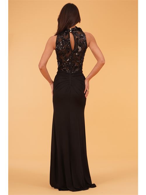 Abito luxury in viscosa elastica Babylon | S00904NERO