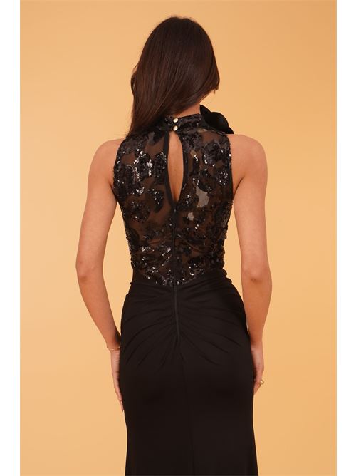 Abito luxury in viscosa elastica Babylon | S00904NERO
