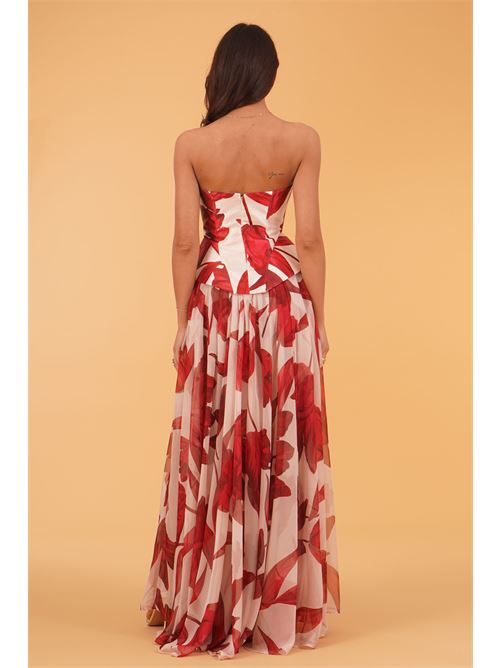 Abito fantasia Babylon | S00912ROSA FIORE ROSSO