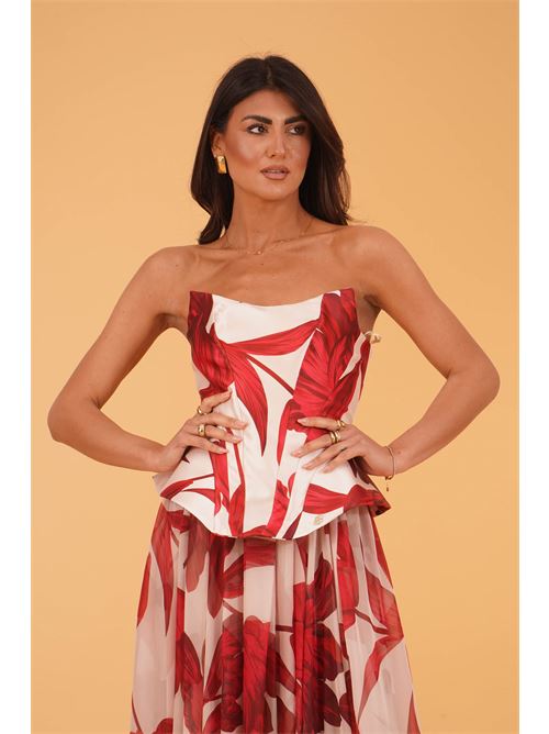 Abito fantasia Babylon | S00912ROSA FIORE ROSSO