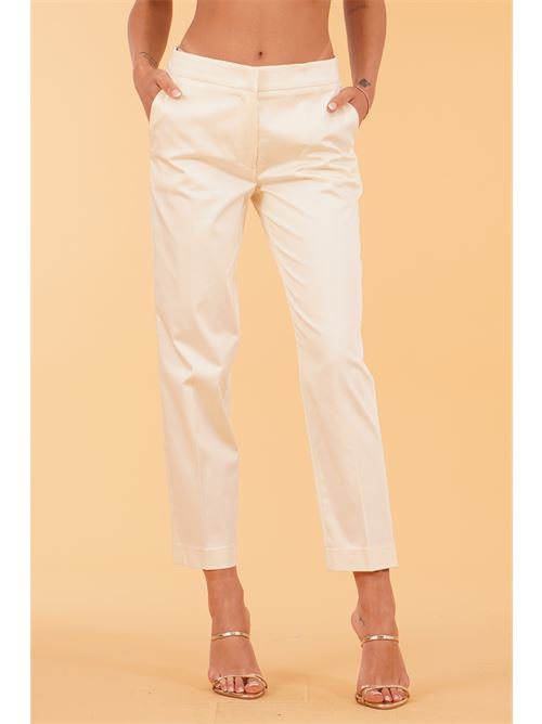 Pantalone in cotone rasato Clips | D2309121BURRO
