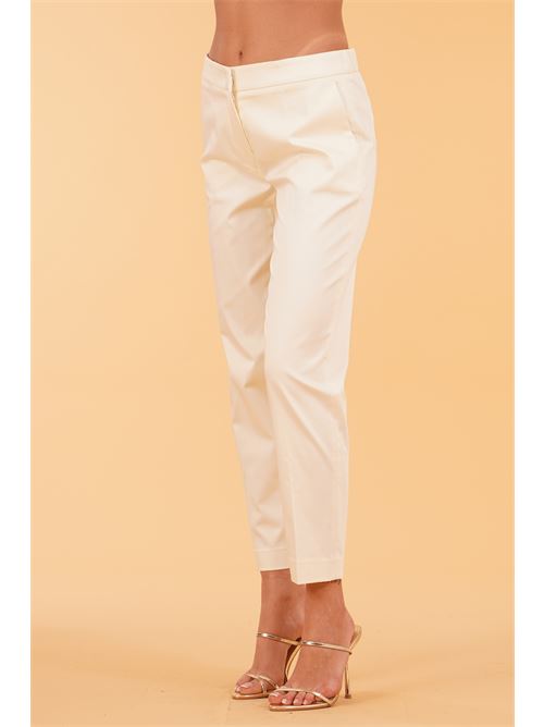 Pantalone in cotone rasato Clips | D2309121BURRO