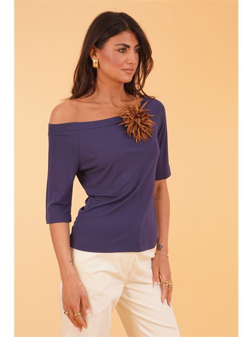 Maglia in viscosa Clips | D5301100BLU