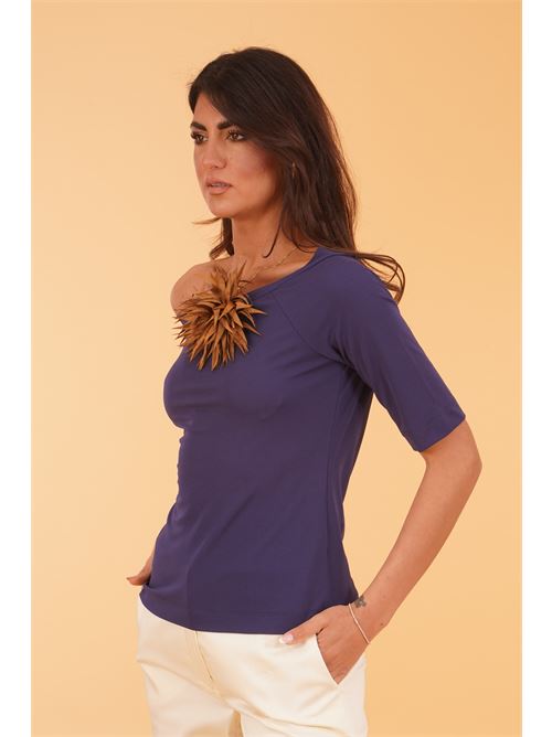 Maglia in viscosa Clips | D5301100BLU