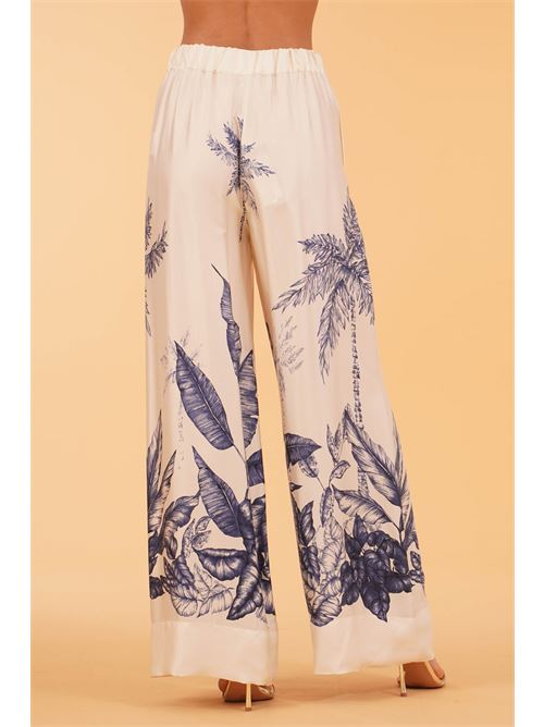 Pantalone palazzo in viscosa fantasia Clips | E2244241FANTASIA