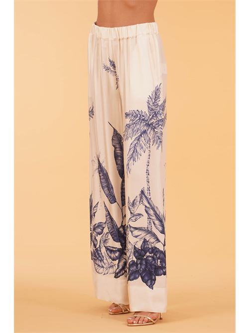 Pantalone palazzo in viscosa fantasia Clips | E2244241FANTASIA