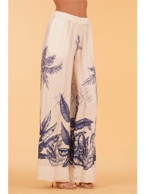 Pantalone palazzo in viscosa fantasia Clips | E2244241FANTASIA