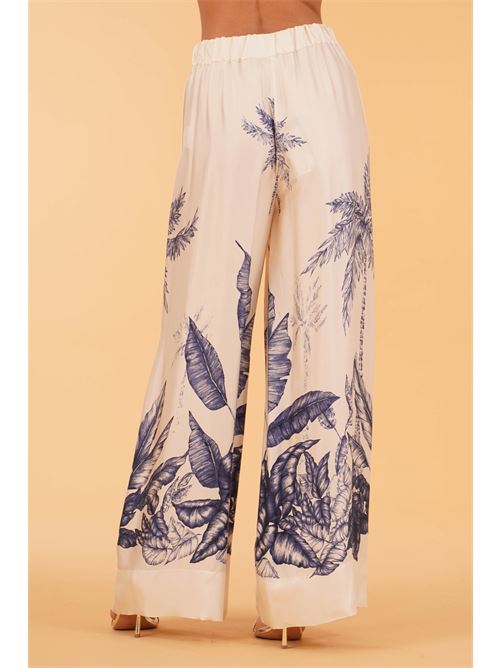 Pantalone palazzo in viscosa fantasia Clips | E2244241FANTASIA