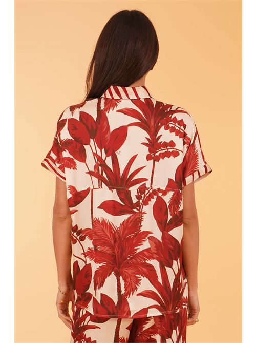 Polo camicia in viscosa fantasia Clips | E3174247FANTASIA