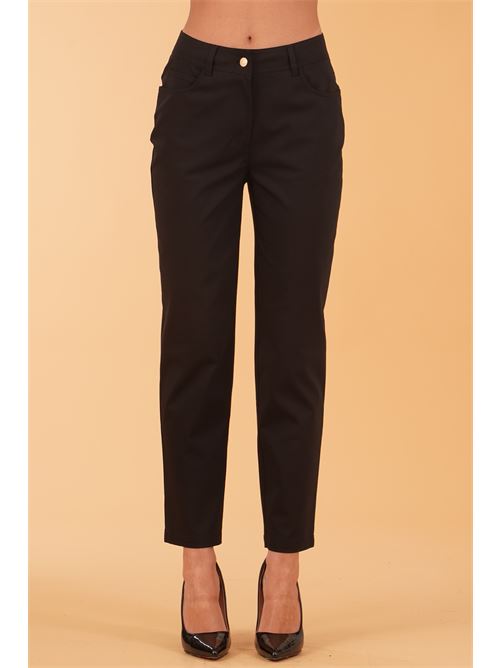 Pantalone in cotone elastico Clips | G2669372NERO