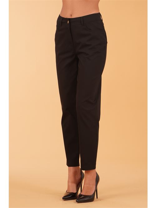 Pantalone in cotone elastico Clips | G2669372NERO