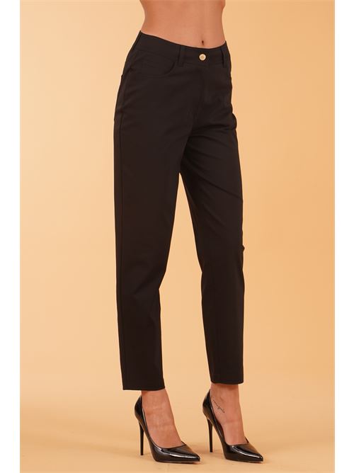 Pantalone in cotone elastico Clips | G2669372NERO