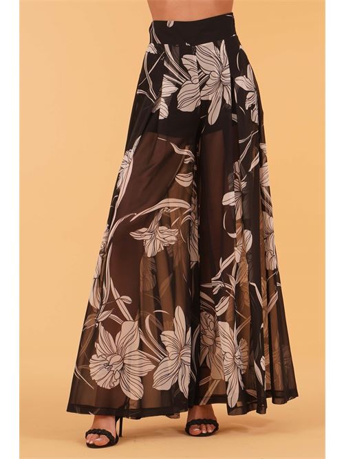Pantalone Brando in georgette fantasia