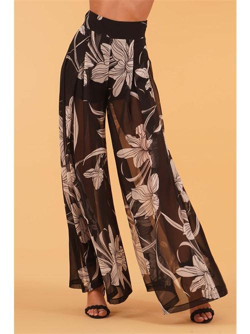 Pantalone Brando in georgette fantasia Divedivine | BRANDOFANTASIA