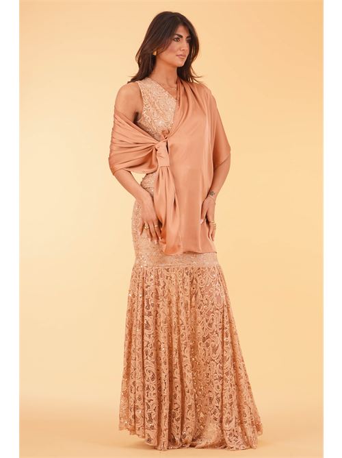 Stola in raso Dramee | 26002MOCHA