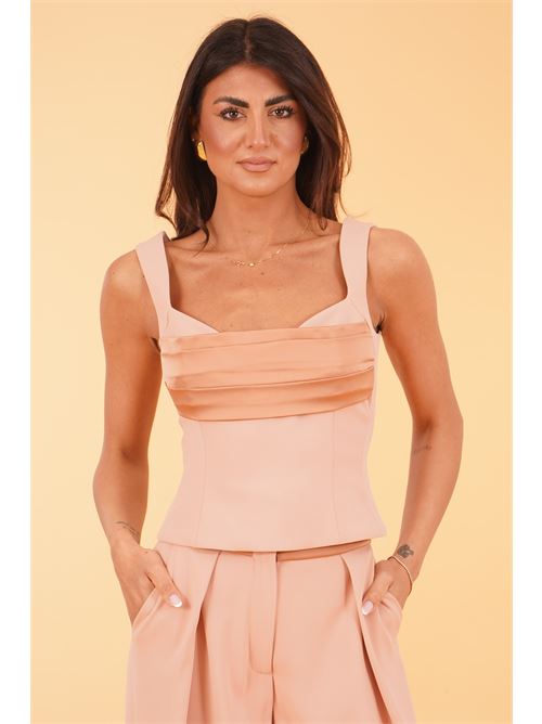 Top in cady Dramee | 26110MOCHA
