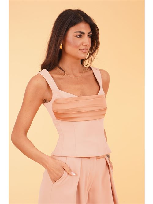 Top in cady Dramee | 26110MOCHA
