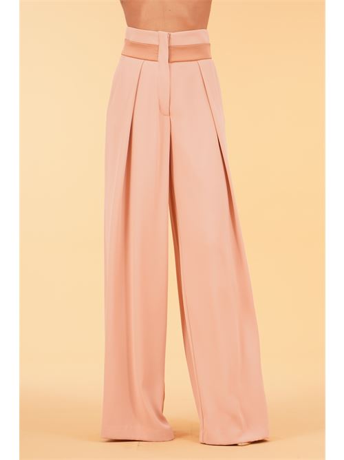 Pantalone palazzo in cady Dramee | 26201MOCHA