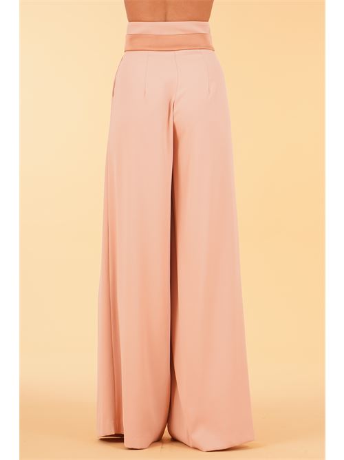 Pantalone palazzo in cady Dramee | 26201MOCHA