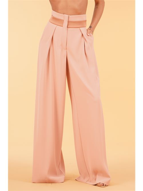 Pantalone palazzo in cady Dramee | 26201MOCHA