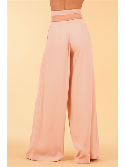 Pantalone palazzo in cady Dramee | 26201MOCHA
