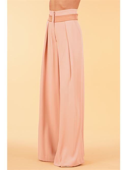 Pantalone palazzo in cady Dramee | 26201MOCHA